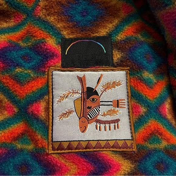 Vintage BOGNER Pink Ski Suit One-Piece Skiwear Aztec Embroidered Motifs Snowsuit - Picture 3 of 16